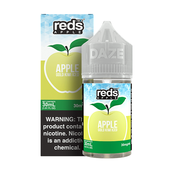 Apple Gold Kiwi ICED SALT - Red's Apple E-Juice by 7 Daze - 30mL