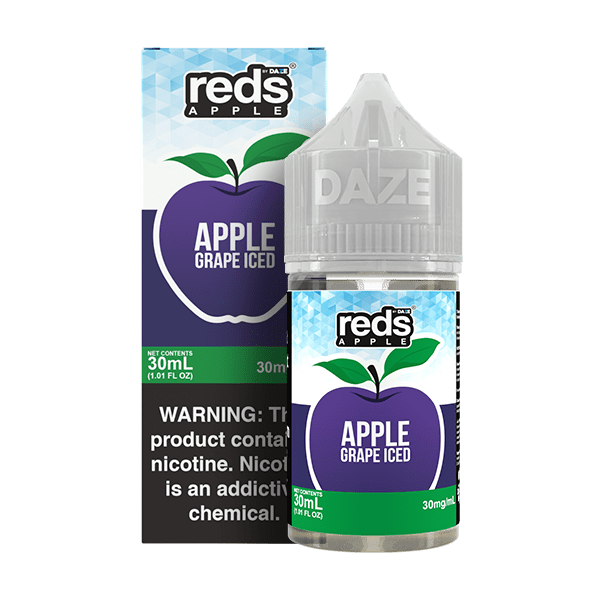 Apple Grape ICED SALT - Red's Apple E-Juice by 7 Daze - 30mL