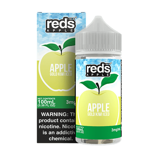 Apple Gold Kiwi ICED - Red's Apple E-Juice by 7 Daze - 100mL