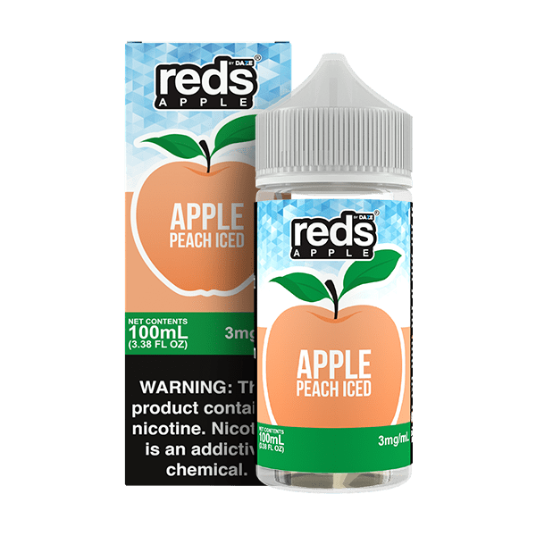 Apple Peach ICED - Red's Apple E-Juice by 7 Daze - 100mL