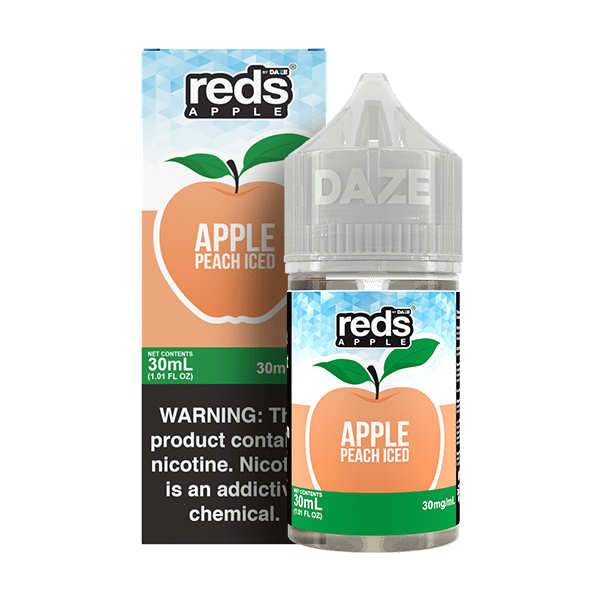 Apple Peach ICED SALT - Red's Apple E-Juice by 7 Daze - 30mL