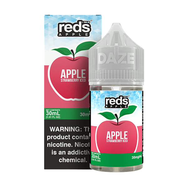 Apple Strawberry ICED SALT - Red's Apple E-Juice by 7 Daze - 30mL