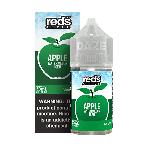 Apple Watermelon ICED SALT - Red's Apple E-Juice by 7 Daze - 30mL