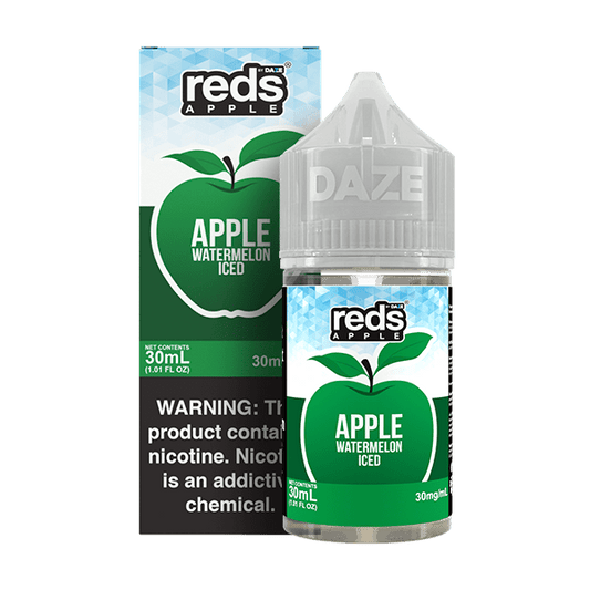 Apple Watermelon ICED SALT - Red's Apple E-Juice by 7 Daze - 30mL