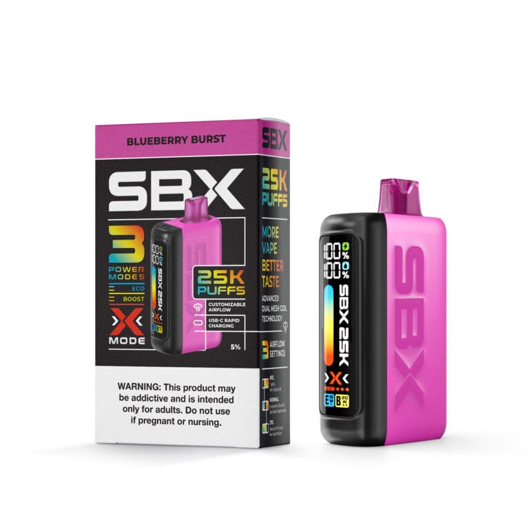 SBX 25K Disposable | Metatine Vape, 25K Puffs, 3 Modes Giant Vapes SBX 25K Disposable | Metatine Vape, 25K Puffs, 3 Modes Giant Vapes