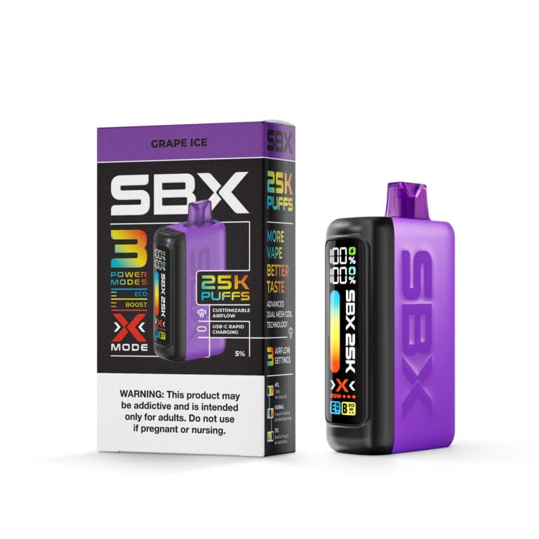 SBX 25K Disposable | Metatine Vape, 25K Puffs, 3 Modes Giant Vapes SBX 25K Disposable | Metatine Vape, 25K Puffs, 3 Modes Giant Vapes