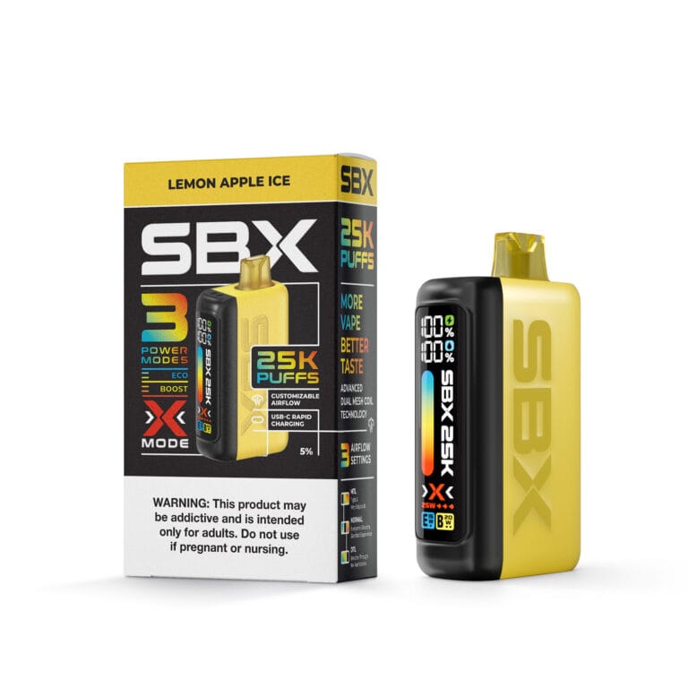 SBX 25K Disposable | Metatine Vape, 25K Puffs, 3 Modes Giant Vapes SBX 25K Disposable | Metatine Vape, 25K Puffs, 3 Modes Giant Vapes