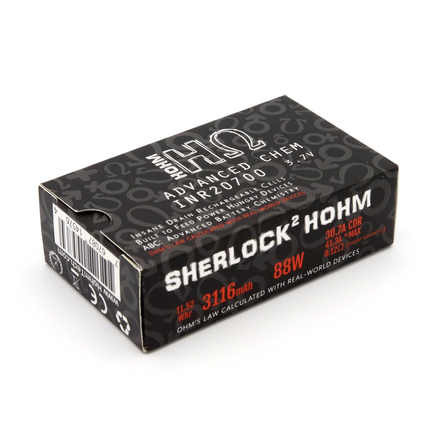 HOHM Sherlock V2 20700 3116mAh 30.7A Battery