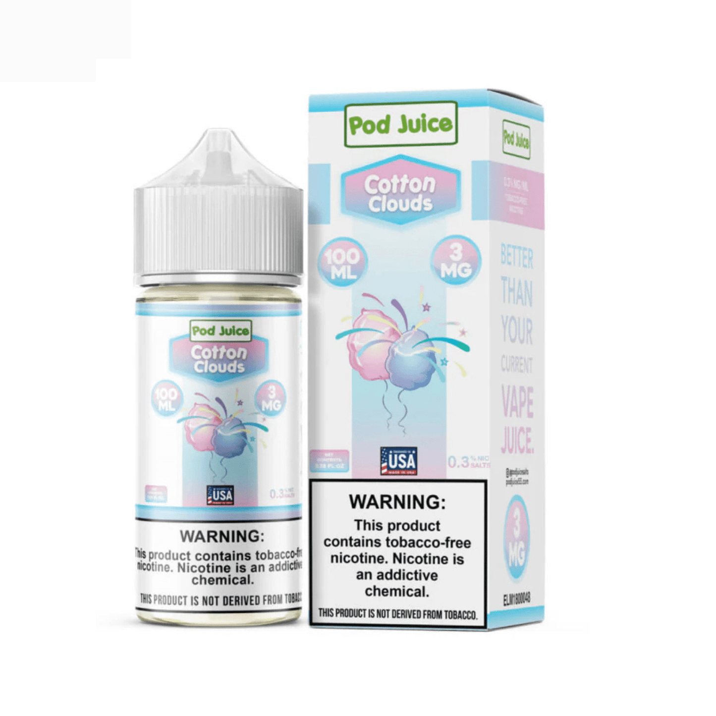 Cotton Clouds - Pod Juice - 100mL