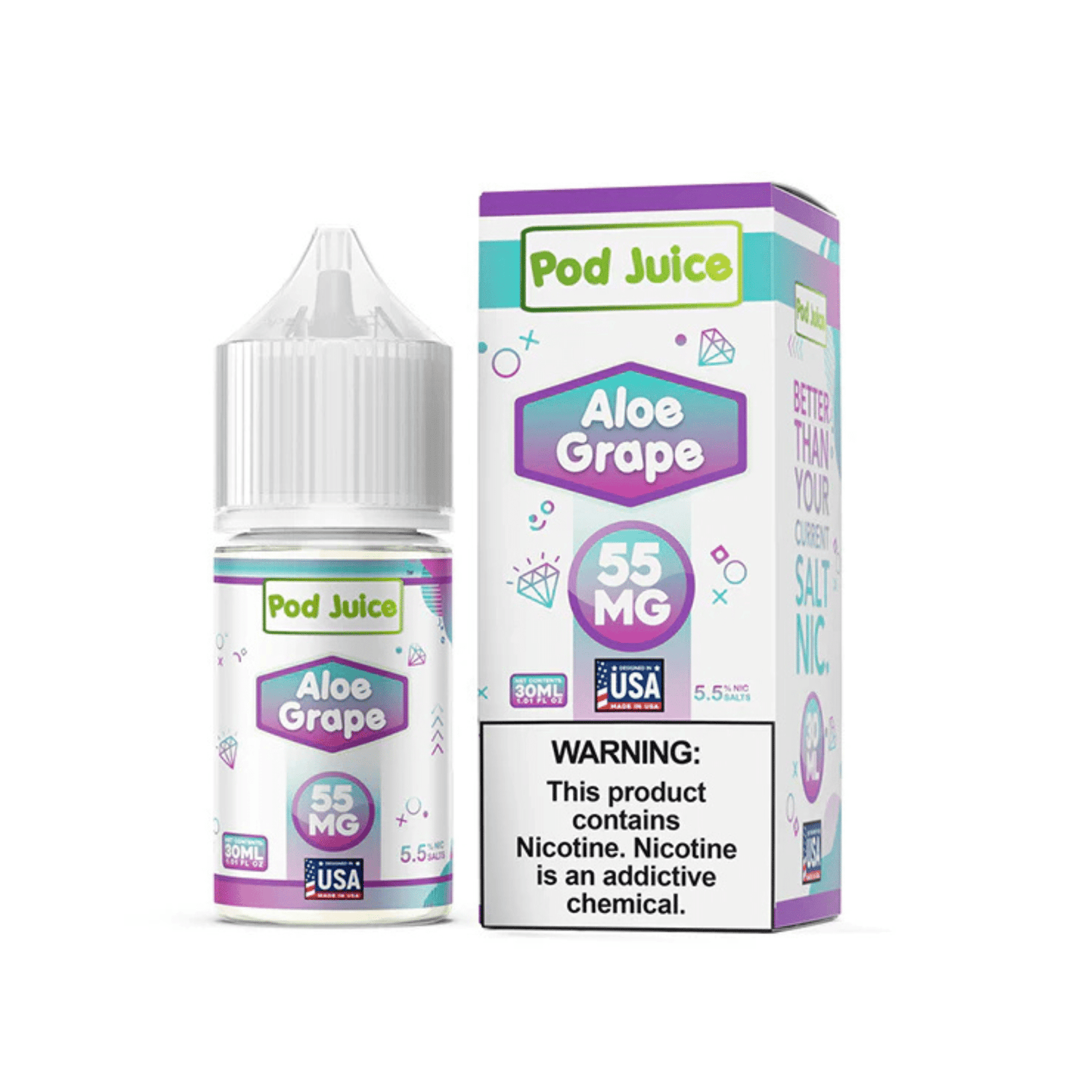 Aloe Grape SALT - Pod Juice - 30mL