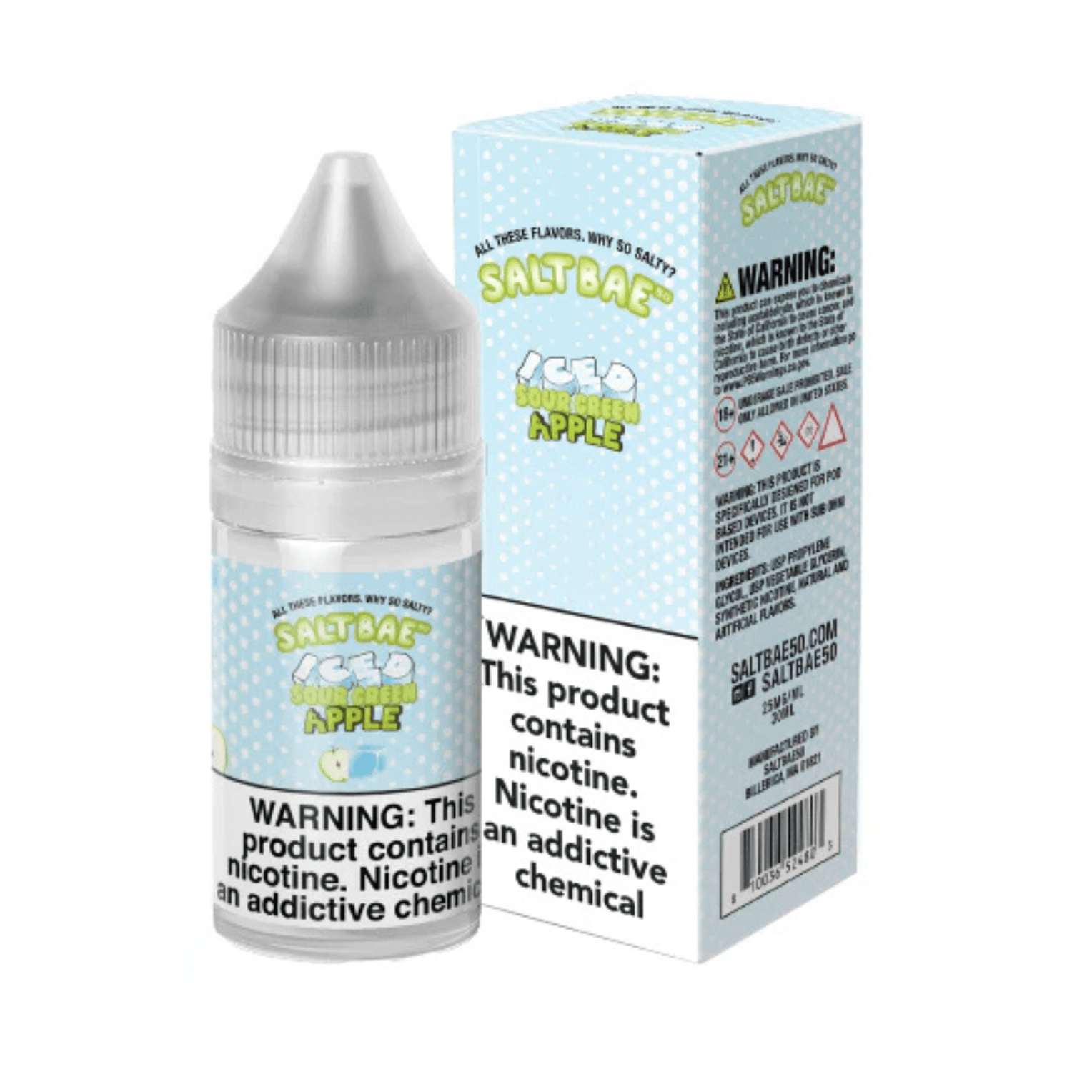 ICED Sour Green Apple SALT - Salt Bae 50 - Salt Nic | Giant Vapes ICED Sour Green Apple SALT - Salt Bae 50 - Salt Nic | Giant Vapes