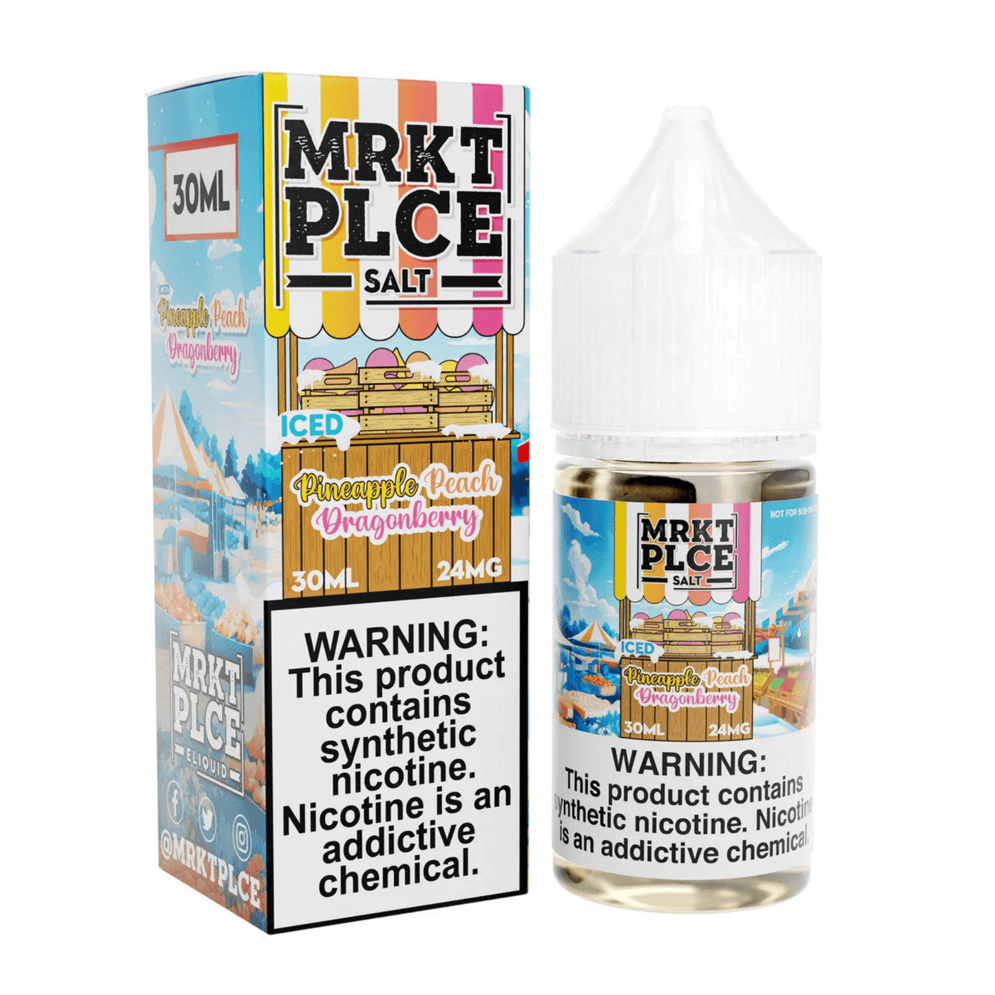 ICED Pineapple Peach Dragonberry SALT - MRKT PLCE - 30mL