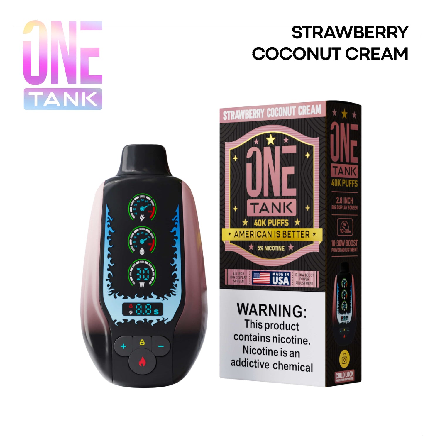 One Tank 40K Disposable Vape | Made in USA | 40,000 Puffs Giant Vapes One Tank 40K Disposable Vape | Made in USA | 40,000 Puffs Giant Vapes