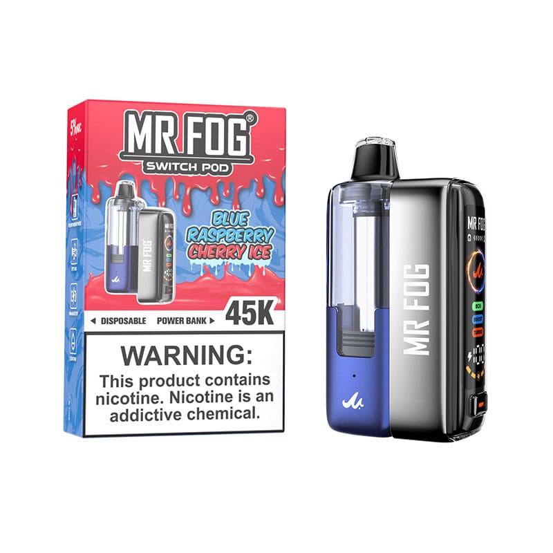 mr fog switch blue raspberry Mr. 45K Disposable Kit banana cake Select Flavor ::Mango Twist Lost THC CB9A Live