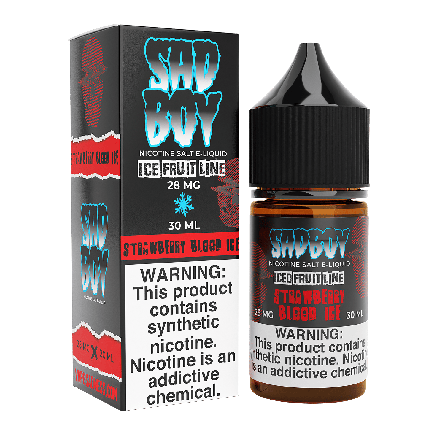 Strawberry Blood ICE SALT - Sadboy - 30mL