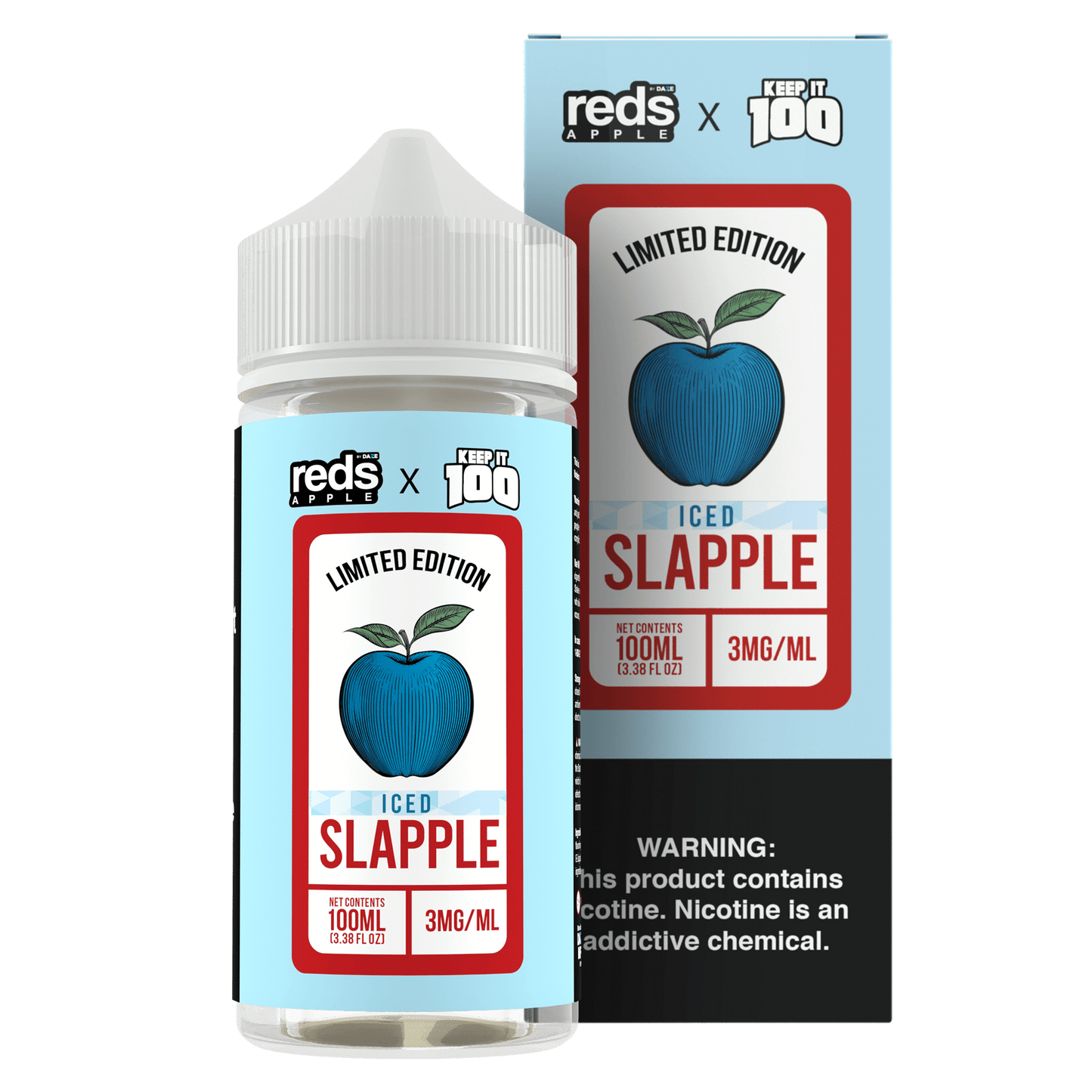 Slapple ICED - Red's Apple E-Juice x Keep It 100 - 100mL