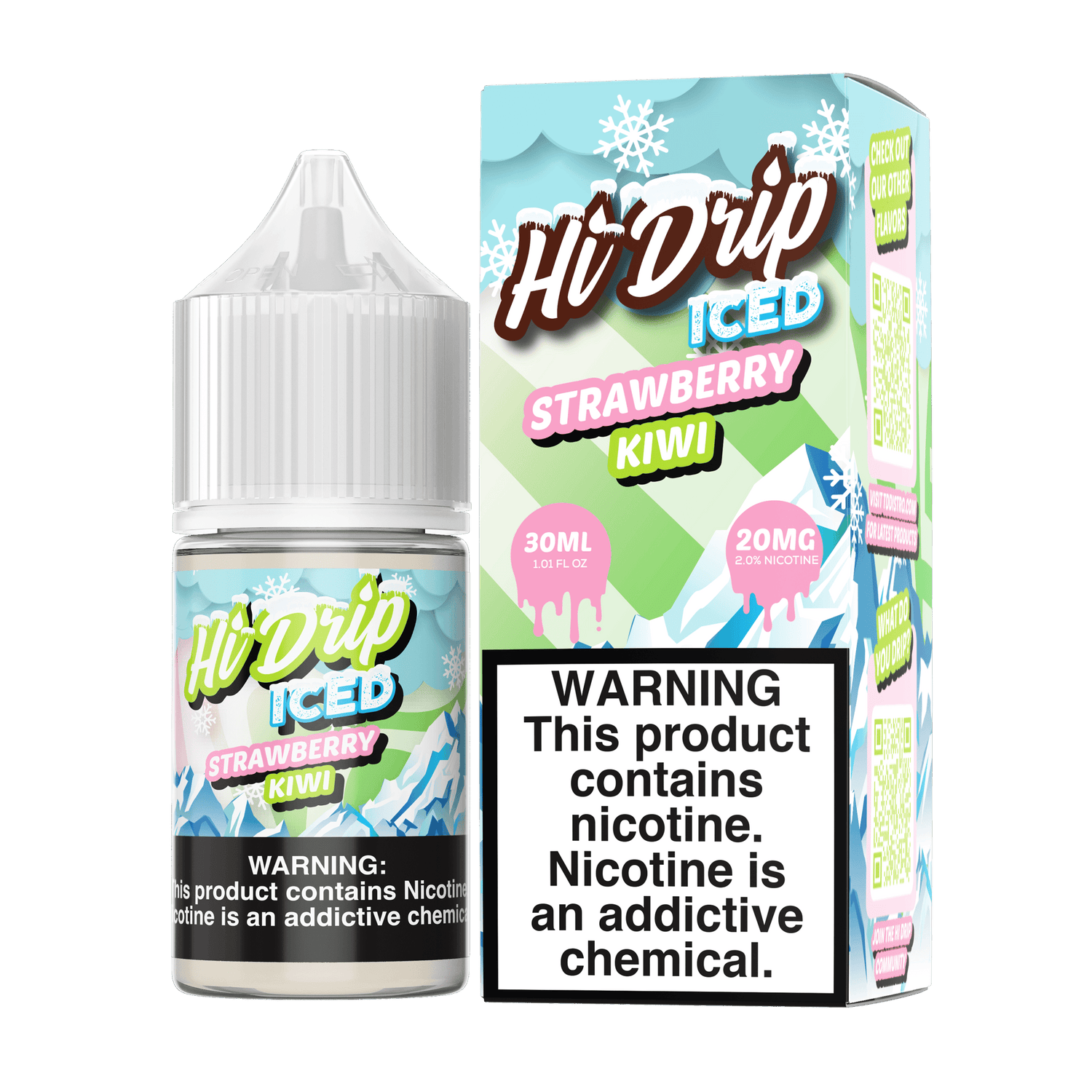 Strawberry Kiwi ICED SALT - Hi Drip - 30mL
