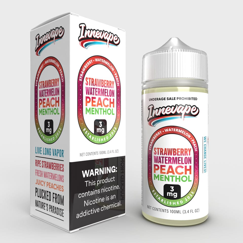 Strawberry Watermelon Peach Menthol - Innevape E-Liquids - 100mL