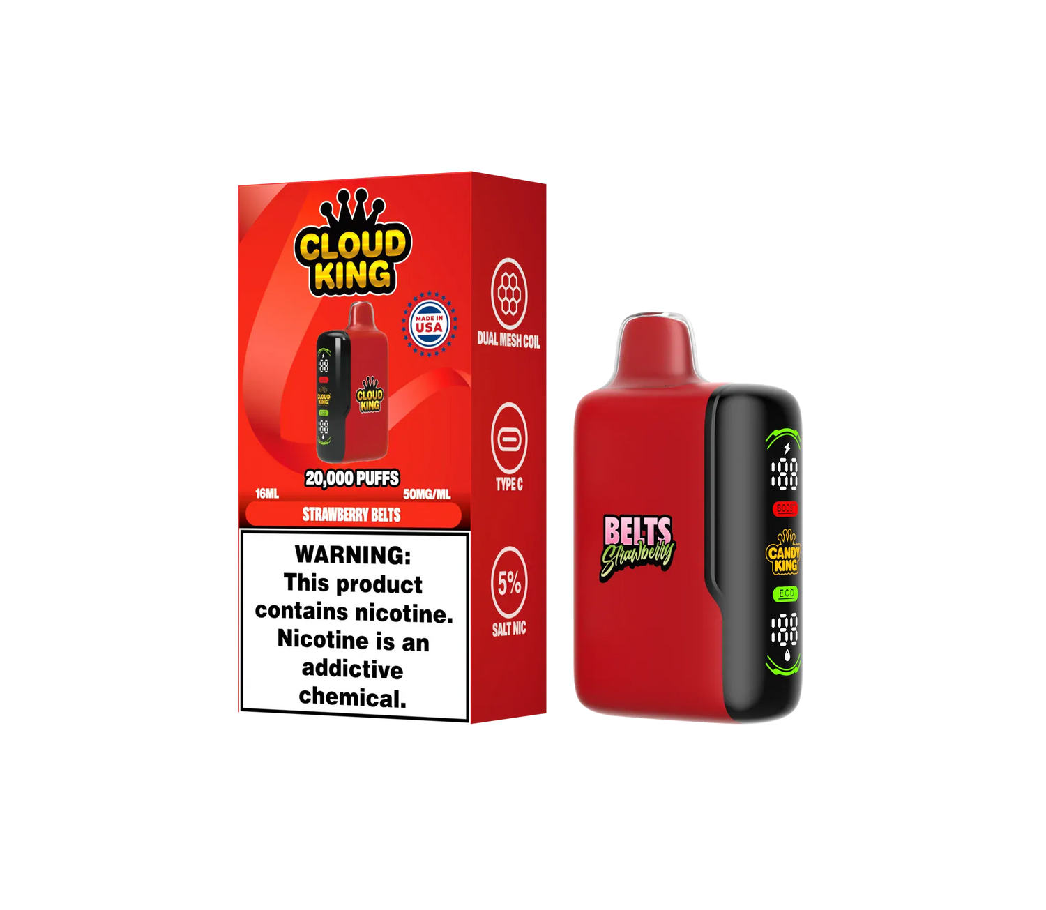 cloud king disposable vape Cloud King CK 20K Disposable Vape – 20,000 Puffs – Giant Vapes