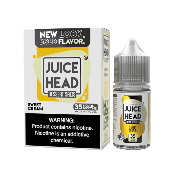 Juice Head Salts Sweet Cream 30mL – Vanilla Cream Nic Salt E-Liquid – Giant  Vapes