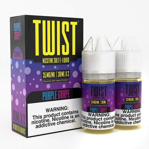 White Grape Salt - Twist E-liquids - 60ml X White Grape SALT - Twist E-Liquids  - Salt Nicotine | Giant Vapes Australia F: 2-pack