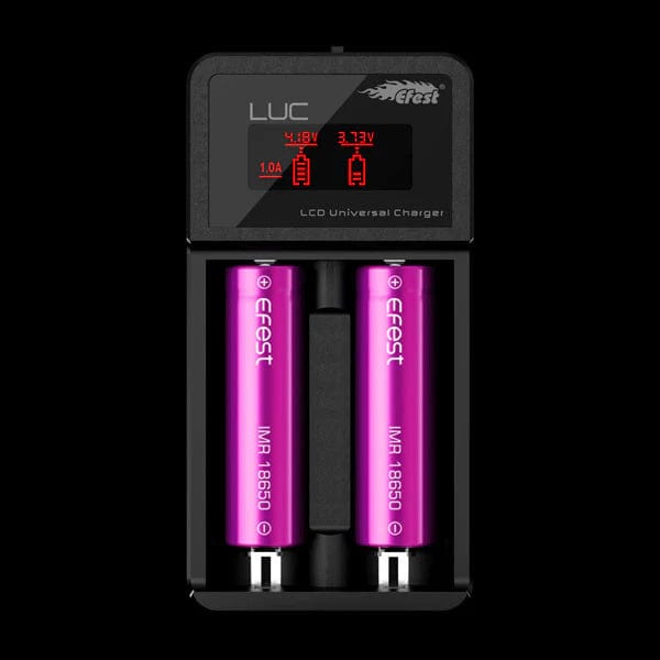 Efest LUC V2 Battery 2-Bay LCD 18650 Battery Charger