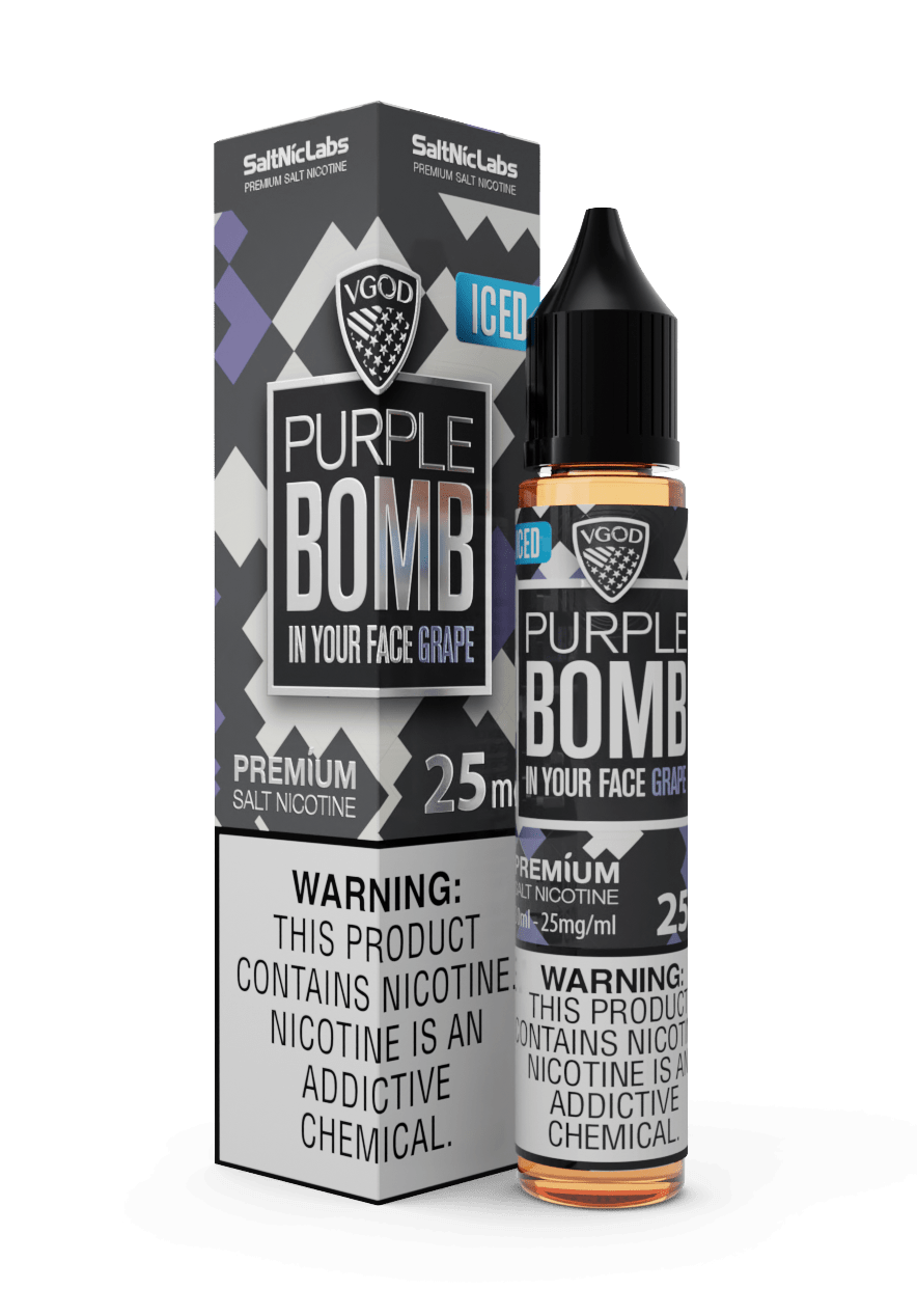 ICED Purple Bomb SALT - VGOD SaltNicLabs - 30mL