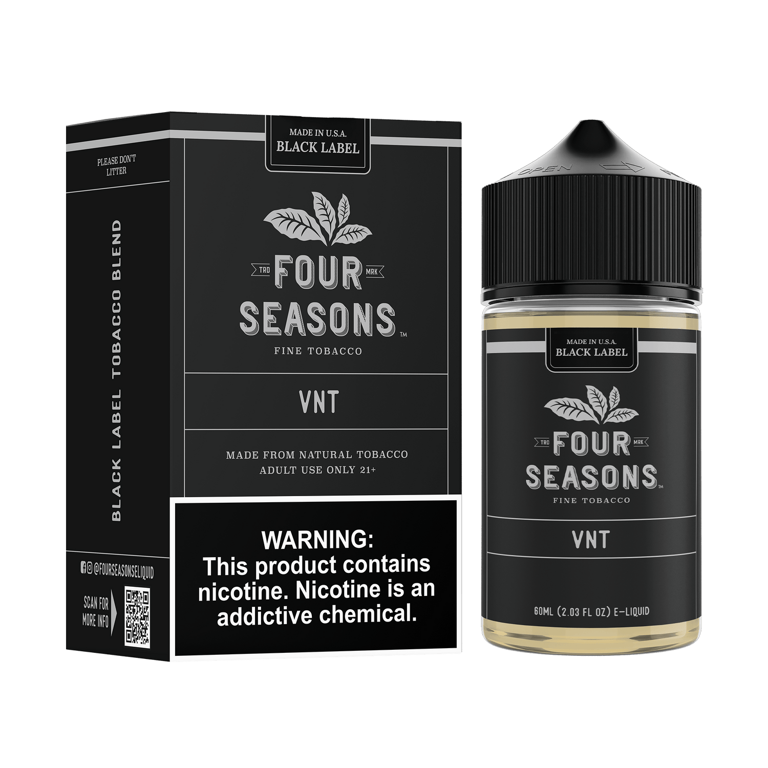 Vanilla Nut Tobacco (VNT) - Four Seasons - 60mL