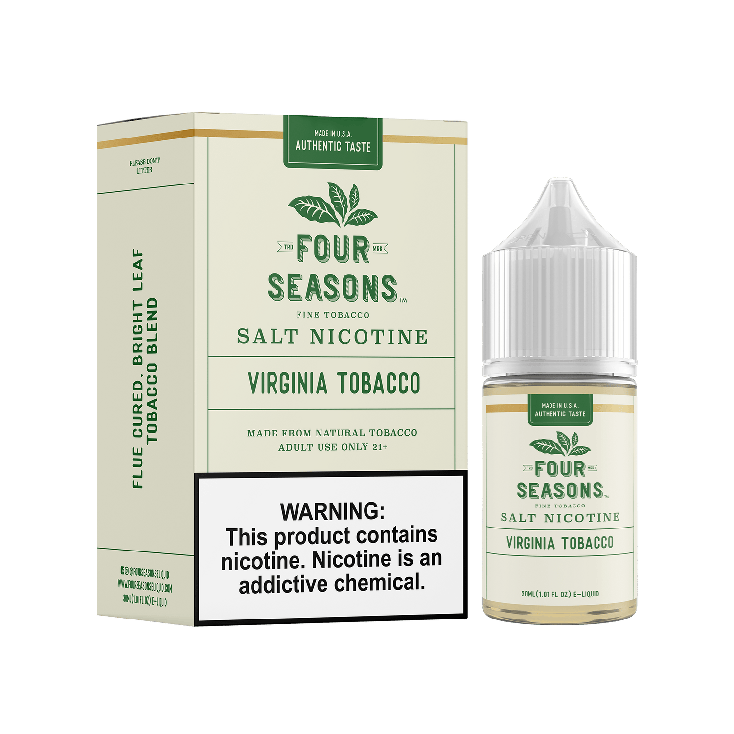 Virginia Tobacco SALT - Four Seasons - 30mL