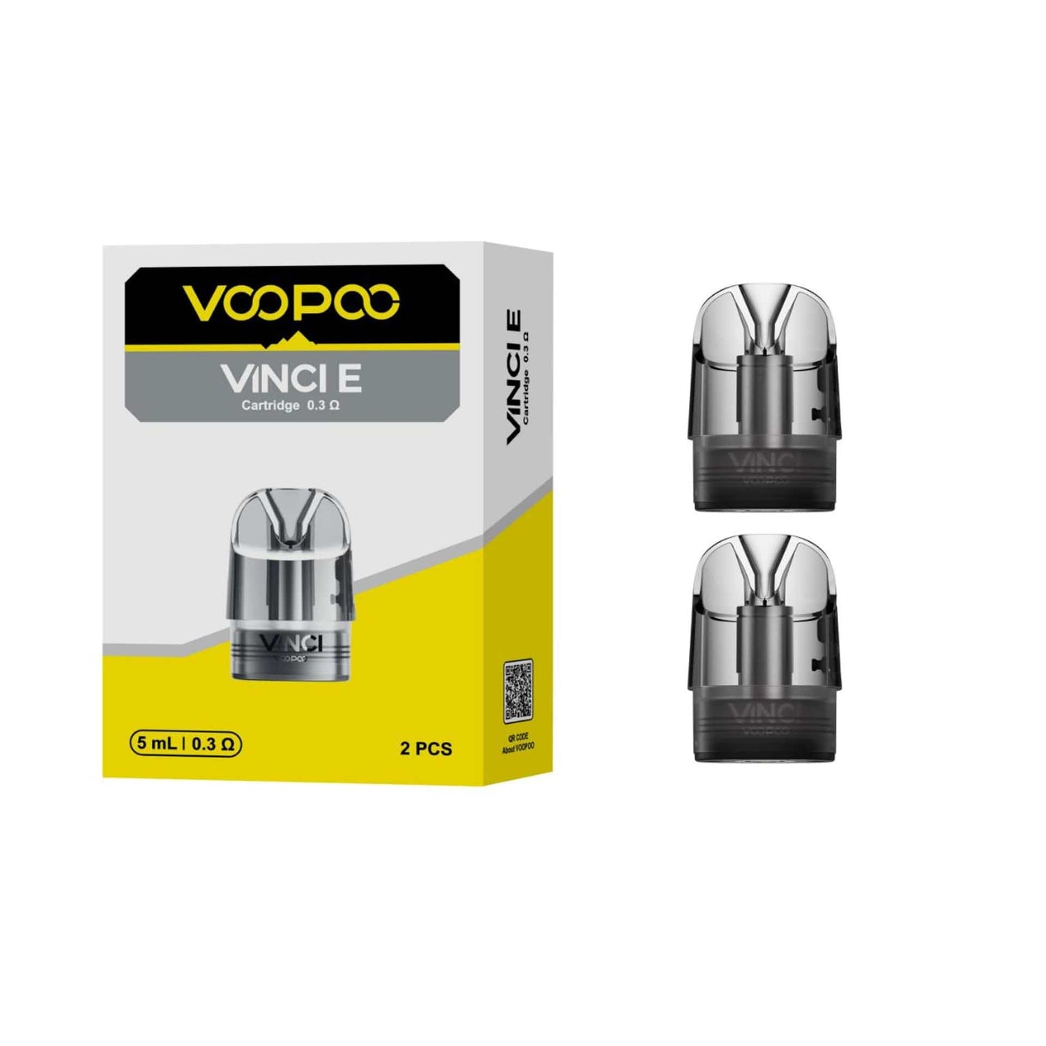 VOOPOO VINCI E Replacement Pods | 5mL Leak-Resistant Pods Giant Vapes VOOPOO VINCI E Replacement Pods | 5mL Leak-Resistant Pods Giant Vapes