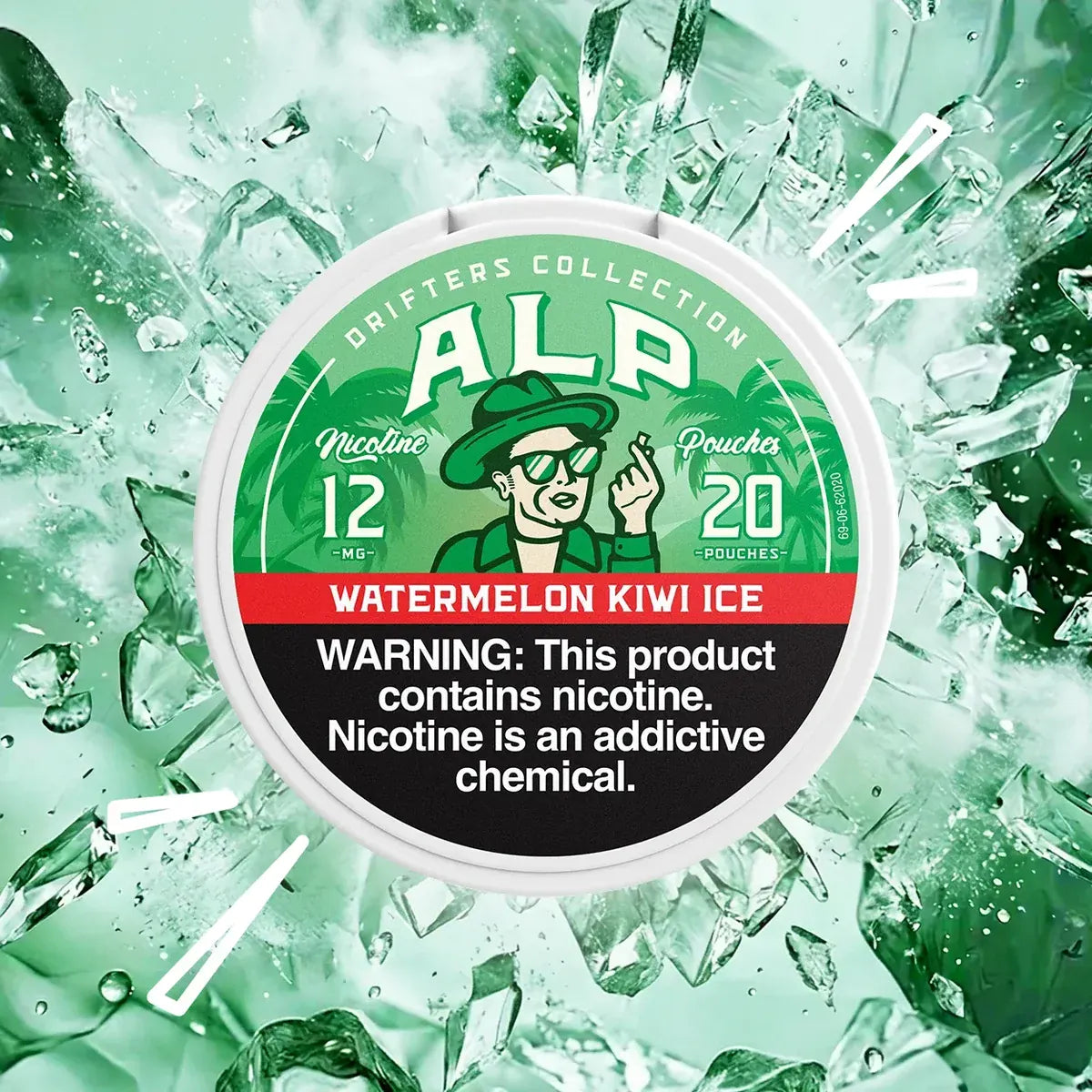 Watermelon Kiwi ICE - ALP Nicotine Pouches - 20ct