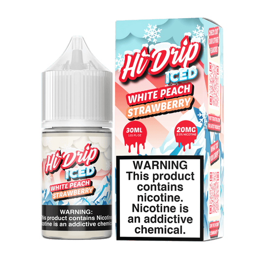 White Peach Strawberry ICED SALT - Hi Drip - 30mL