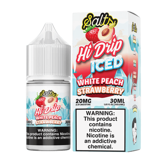 White Peach Strawberry ICED SALT - Hi Drip - 30mL