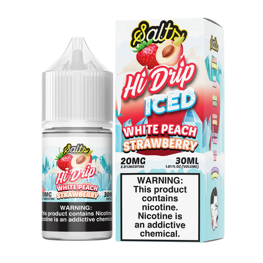 White Peach Strawberry ICED SALT - Hi Drip - 30mL