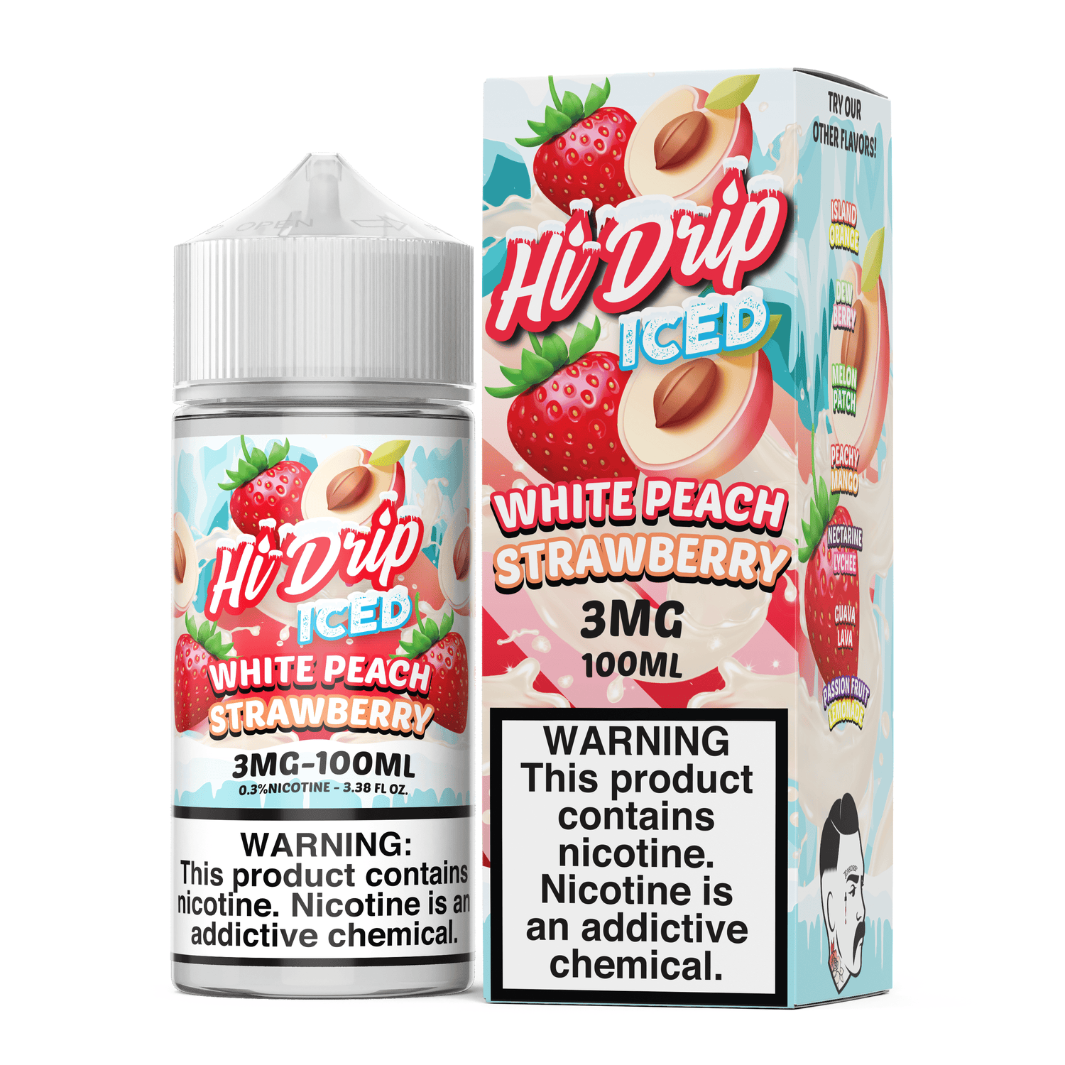 White Peach Strawberry ICED - Hi Drip - 100mL