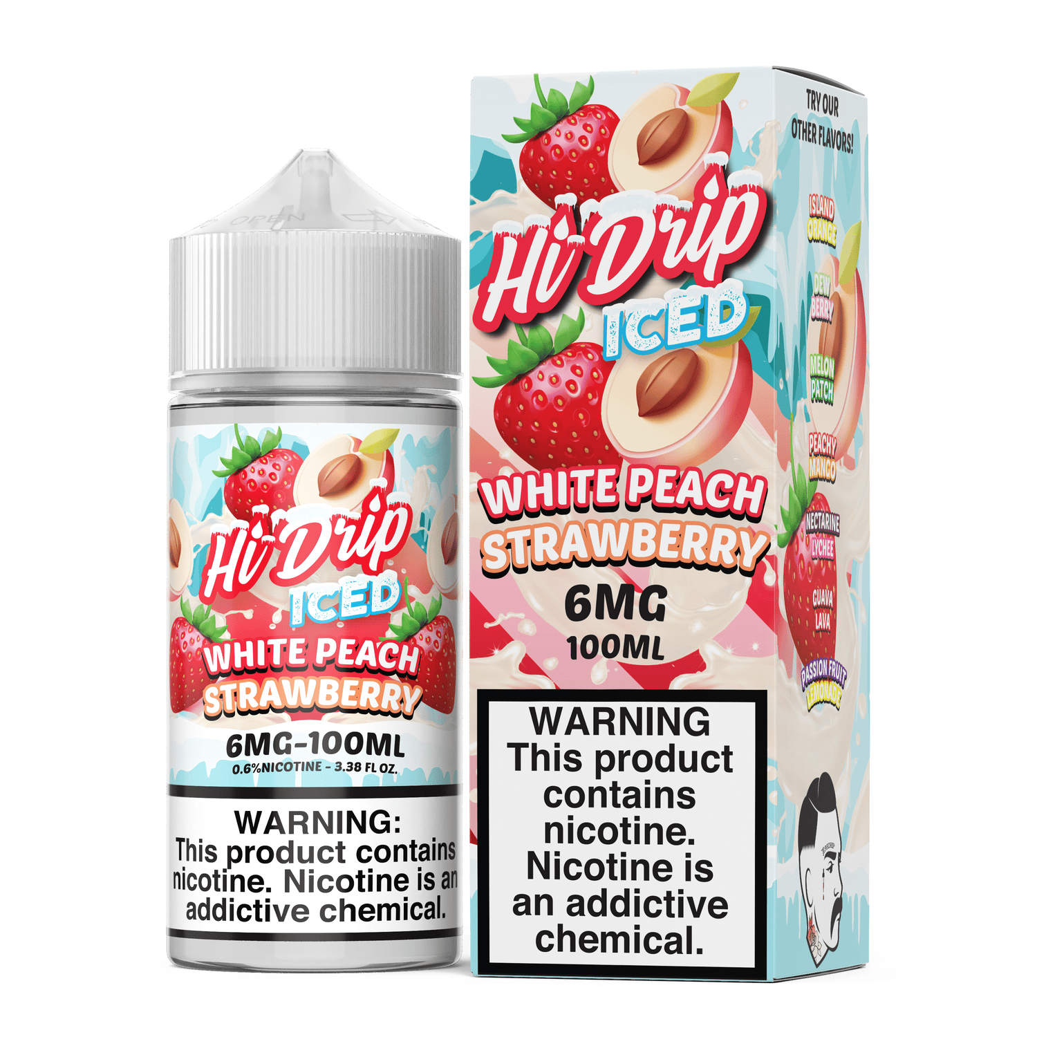 White Peach Strawberry ICED - Hi Drip - 100mL