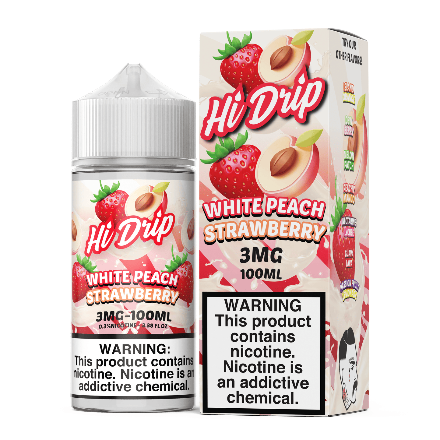 White Peach Strawberry - Hi Drip - 100mL