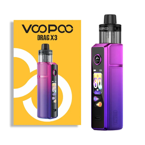 VOOPOO Drag X3 Kit | 80W Touchscreen Pod Mod At Giant Vapes! VOOPOO Drag X3 Kit | 80W Touchscreen Pod Mod At Giant Vapes!