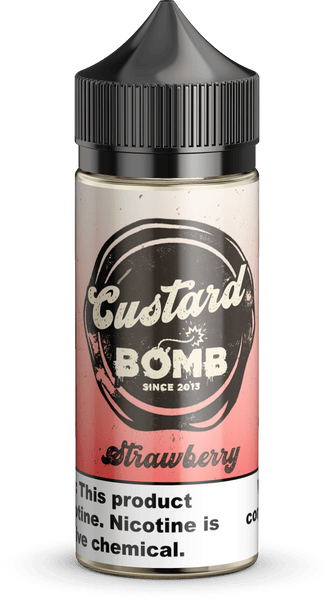 Custard Bomb Strawberry Vape Juice 100mL  Vapergate  Giant Vapes