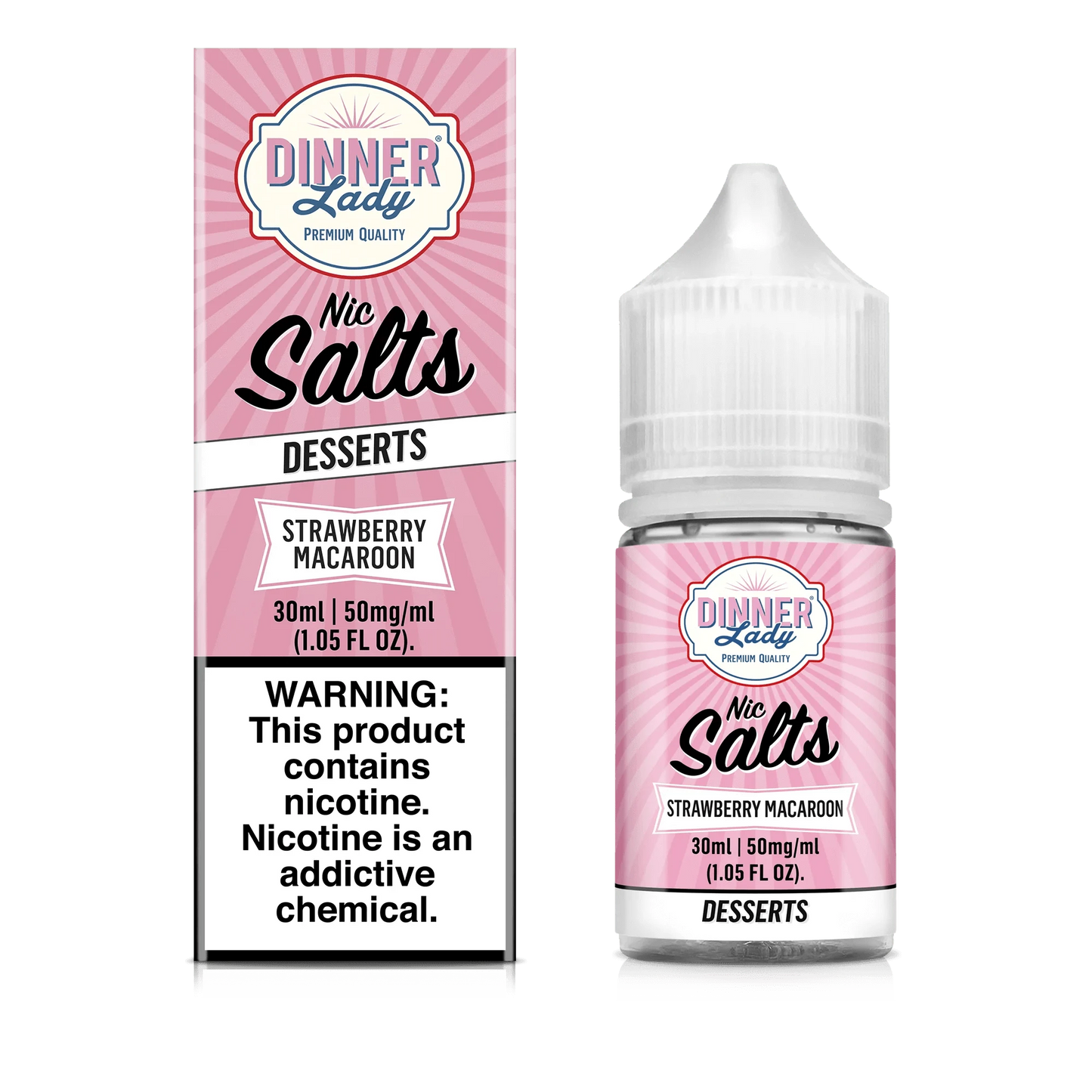 Strawberry Macaroon SALT - Dinner Lady - 30mL