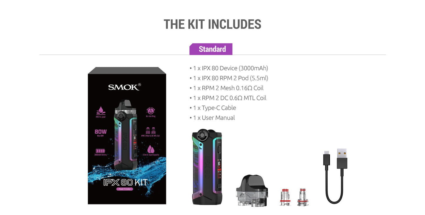 SMOK IPX 80 80W Pod Mod Kit