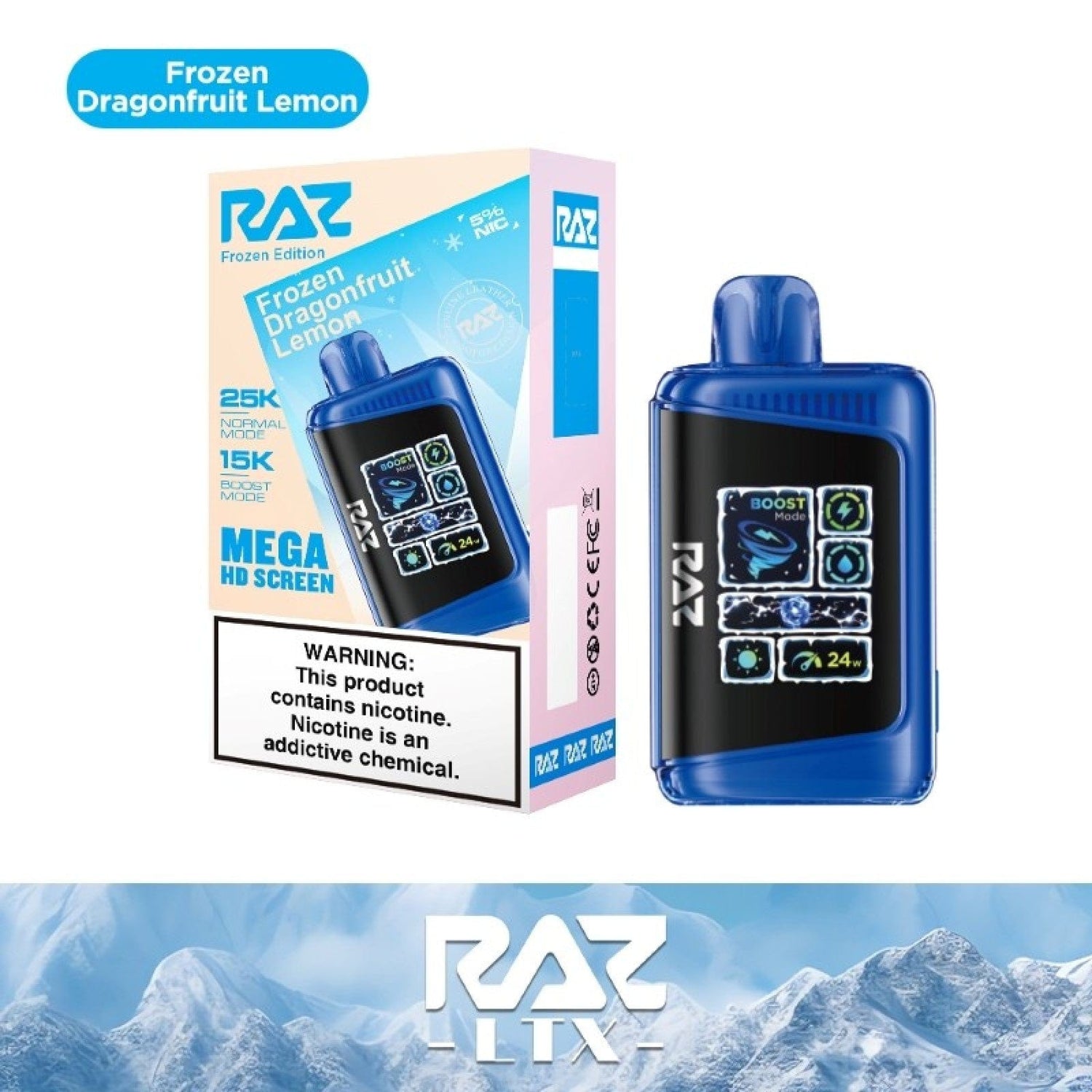 RAZ LTX DC25000 Disposable - Vape Disposable | Giant Vapes RAZ LTX DC25000 Disposable - Vape Disposable | Giant Vapes