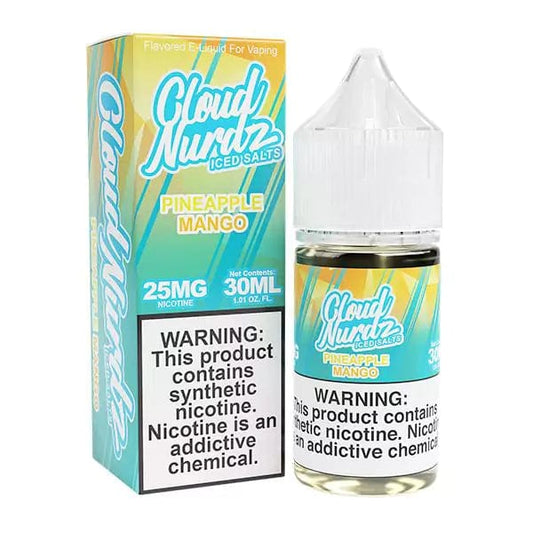 ICED Pineapple Mango SALT - Cloud Nurdz - 30mL