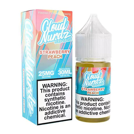 ICED Strawberry Peach SALT - Cloud Nurdz - 30mL