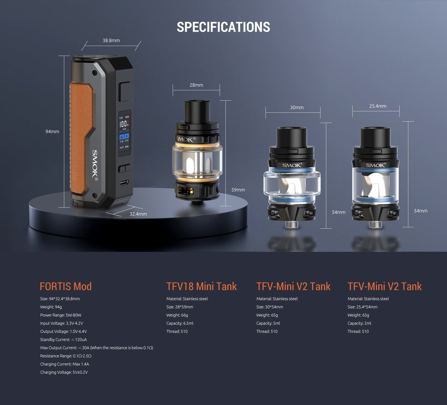 SMOK Fortis 80W Starter Kit