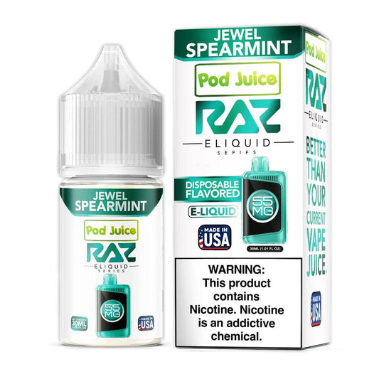 Jewel Spearmint SALT - Pod Juice x Raz E-Liquid - 30mL