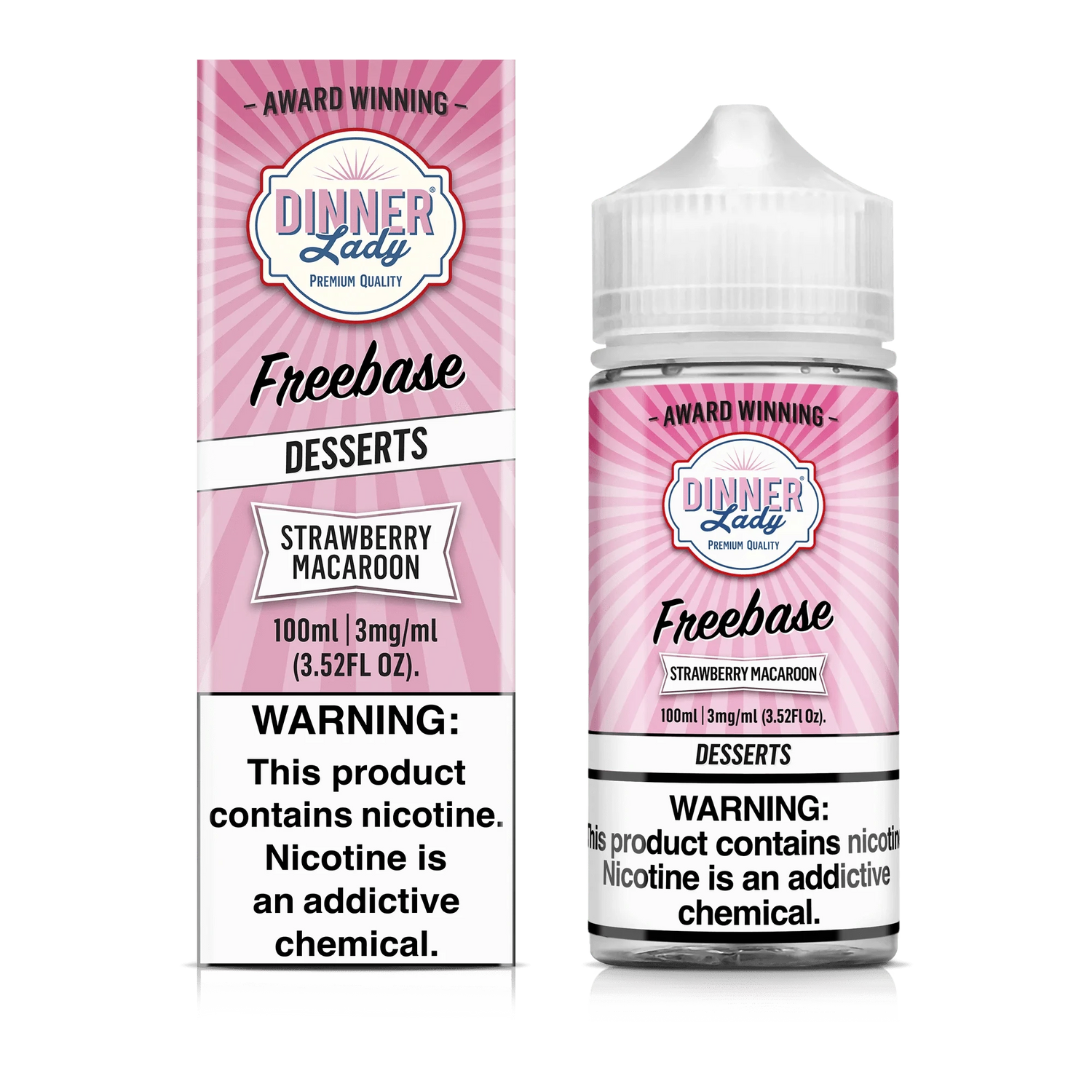 Strawberry Macaroon Vape Juice 100mL | Dinner Lady E-Liquid Giant Vapes Strawberry Macaroon Vape Juice 100mL | Dinner Lady E-Liquid Giant Vapes
