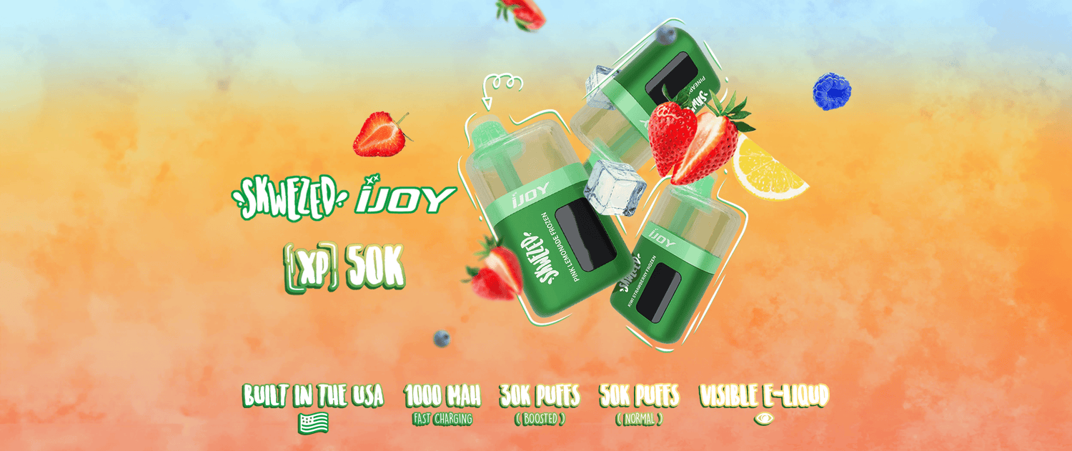 Skwezed x iJoy XP50000 Disposable 50K Puffs, 20mL, 5% Nic Salt Giant Vapes Skwezed x iJoy XP50000 Disposable 50K Puffs, 20mL, 5% Nic Salt Giant Vapes