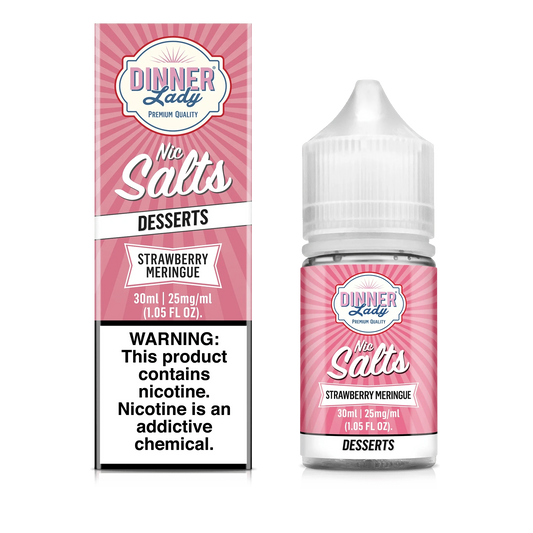 Strawberry Meringue SALT - Dinner Lady - 30mL