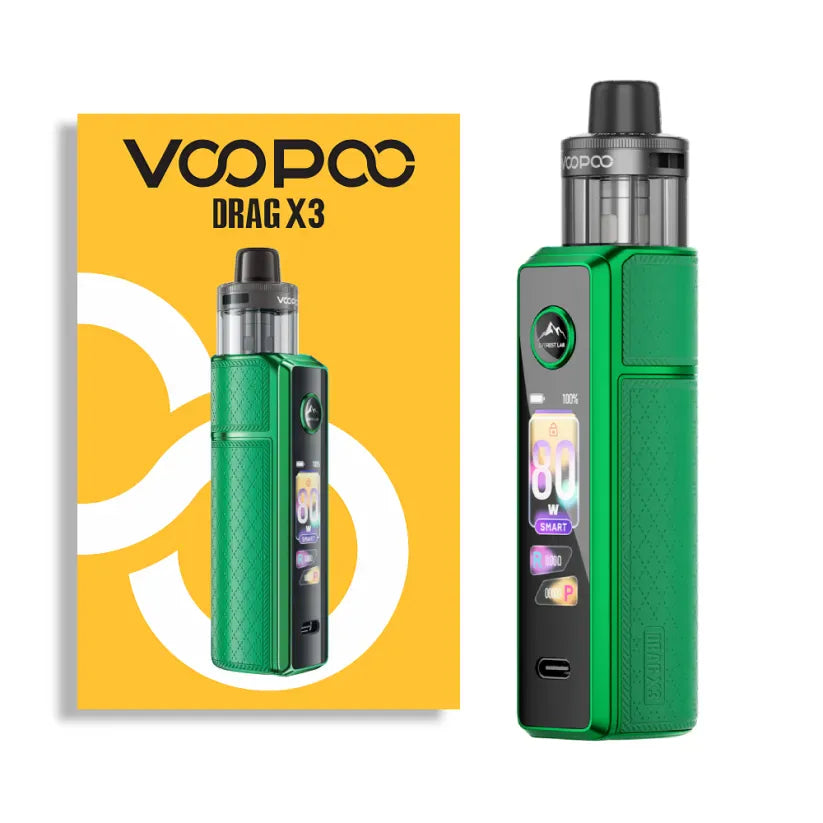 VOOPOO Drag X3 Kit | 80W Touchscreen Pod Mod At Giant Vapes! VOOPOO Drag X3 Kit | 80W Touchscreen Pod Mod At Giant Vapes!